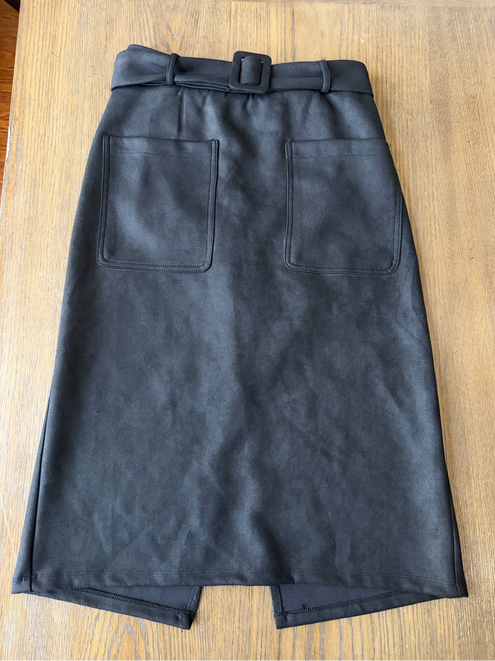 NWT Black Belted midi Pencil Skirt